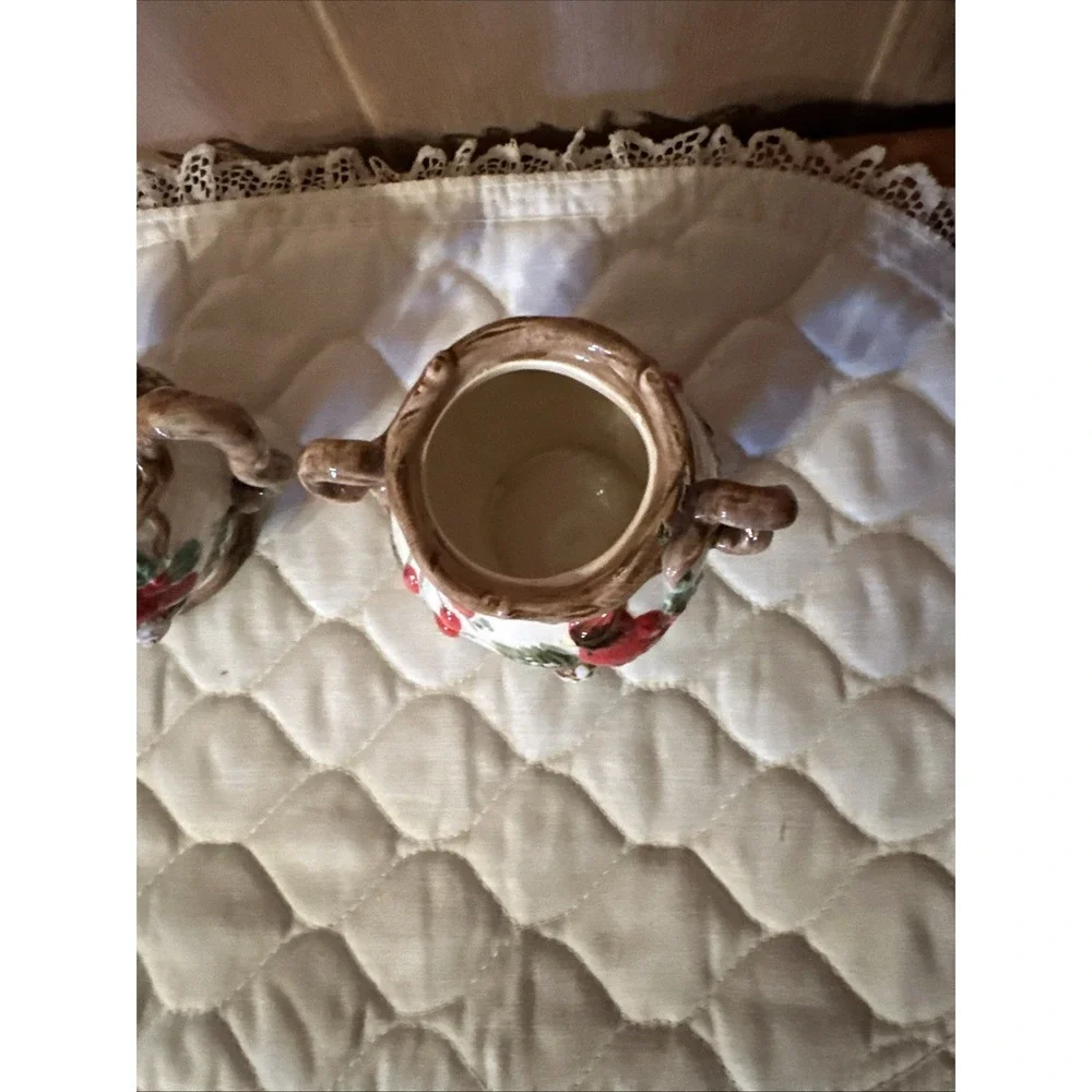 Old World Christmas Cream and‎ Sugar Cardinal Bird
